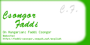 csongor faddi business card